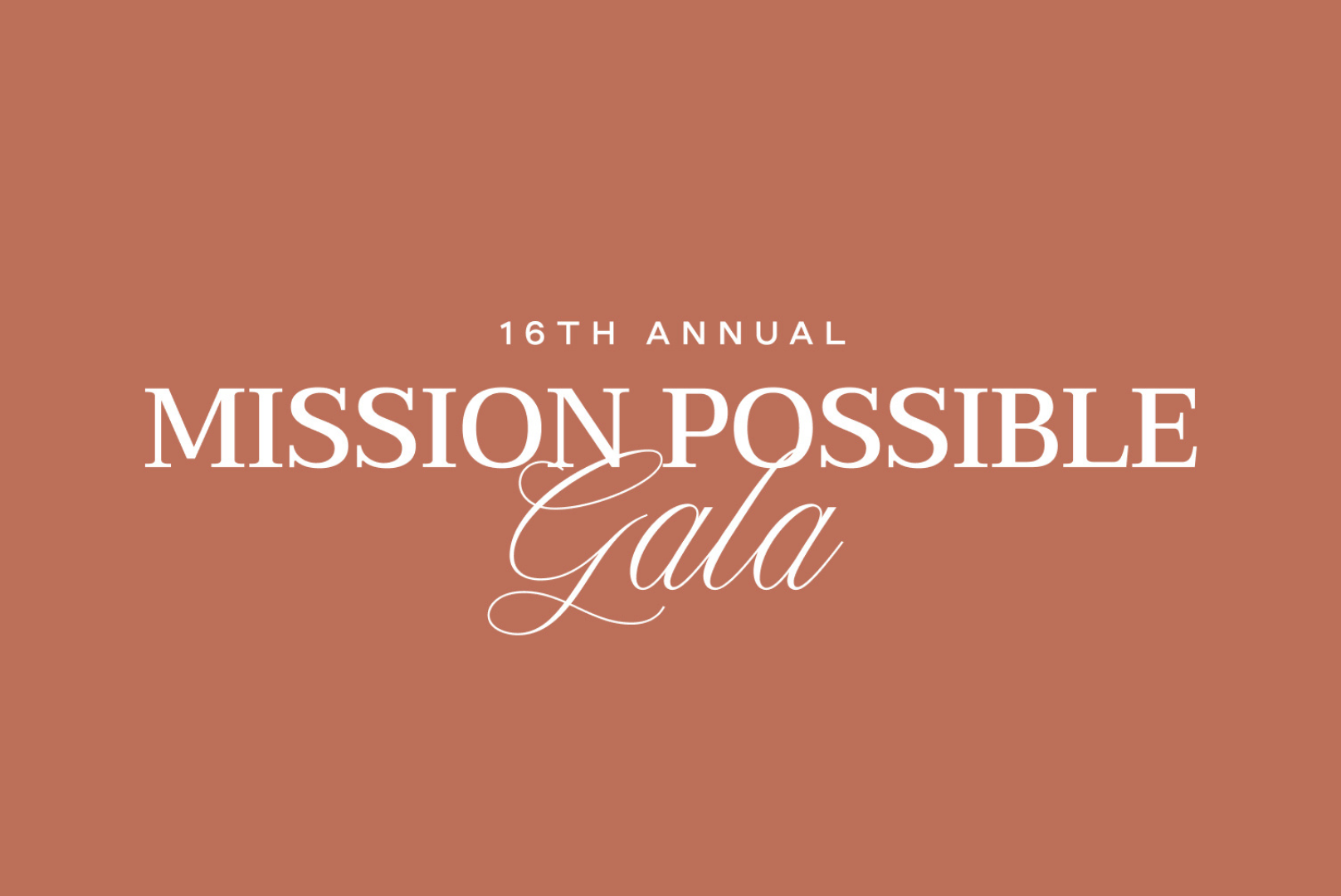 The 16th Annual Mission Possible Gala